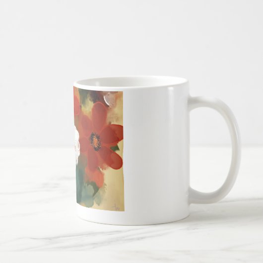 bloemen koffiemok (Rechts)