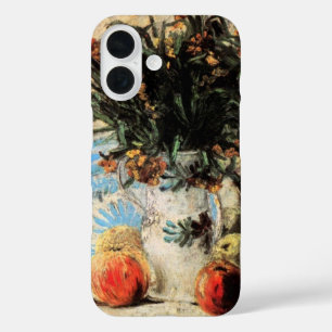 Bloemen, koffiepot en fruit door Vincent van Gogh iPhone 16 Hoesje