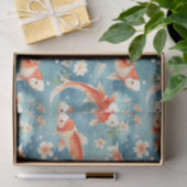 Bloemen Koi Fish Garden Decoupage Tissuepapier (Geschenk)