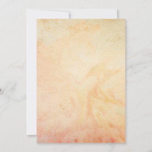 Bloemen Koraal Engels Tuin Land Bruiloft Kaart (Achterkant)