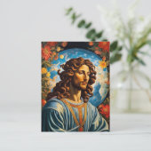 *~* Bloemen Kosmisch Universum AP50 Jezus Briefkaart (Staand voorkant)