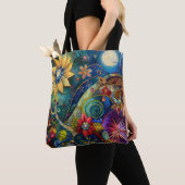 Bloemen Kosmische Bloei Tote Bag (Dichtbij)