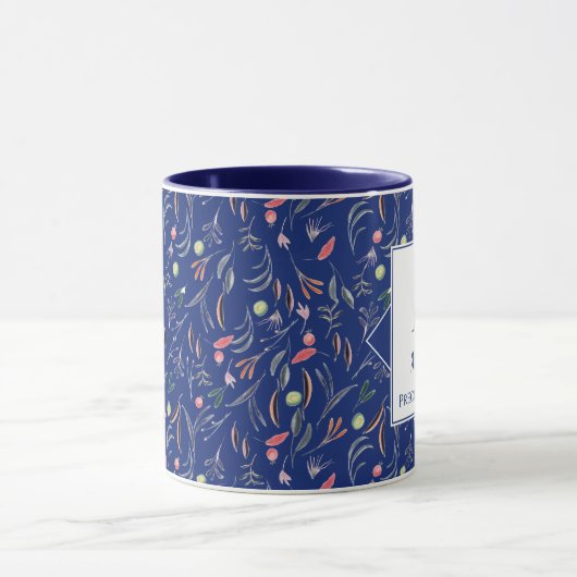 | BLOEMEN | Kostbaar voor God | Custom BLUE Mok (Midden)