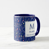  | BLOEMEN | Kostbaar voor God | Custom BLUE Mok (Voorkant rechts)