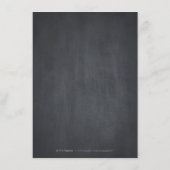 Bloemen krijtbord rustieke bruiloft accommodaties informatiekaartje (Achterkant)