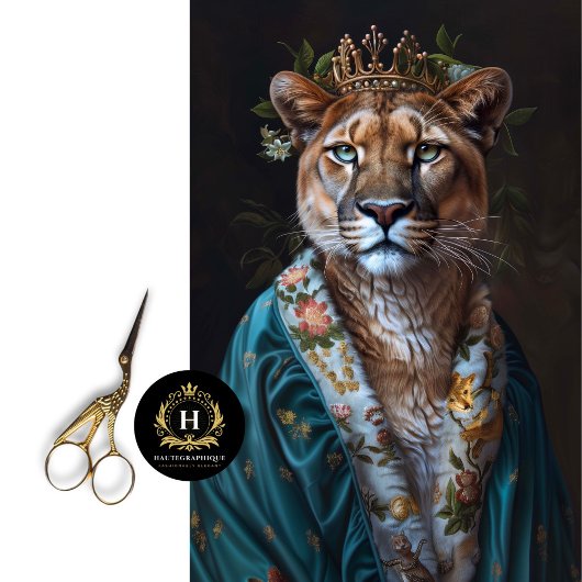  Bloemen Kroonkoning Cougar Decoupage Tissuepapier