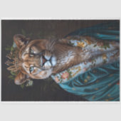  Bloemen Kroonkoning Cougar Decoupage Tissuepapier (Voorkant)