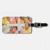 Bloemen Kruis Bagage Label (Voorkant horizontaal)