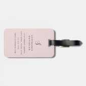 Bloemen Kruis Bagage Label (Achterkant horizontaal)