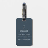 Bloemen Kruis Bagage Label (Achterkant verticaal)