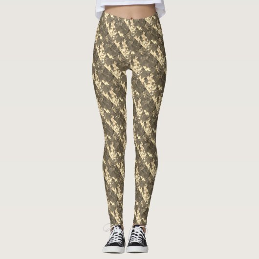 Bloemen kruis patroon ontwerper leggings (Voorkant)