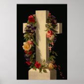  bloemen kruisen Jezus Pasen Poster (Voorkant)