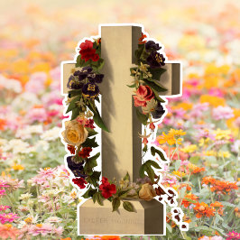 bloemen kruisen Jezus Pasen Sticker