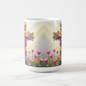 Bloemen kruisen koffie Mok (Center)
