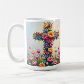 Bloemen kruisen koffie Mok (Links)