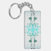 Bloemen kruisen sleutelhanger (Voorkant Links)