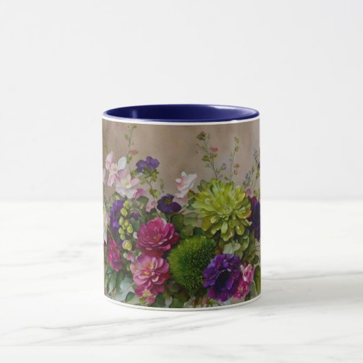 Bloemen Kunst Boeket Mok Cup (Midden)