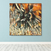 Bloemen Kunst  Bruine Afwerking Canvas Afdruk (Insitu (Houten vloer))