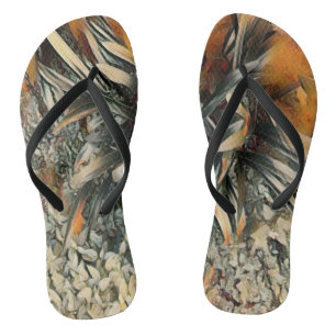 Bloemen Kunst Teenslippers
