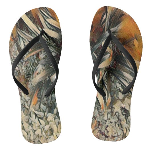 Bloemen Kunst Teenslippers (Voetbed)