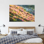 *~* Bloemen Kunst TV2 Uitgerekte Canvas Print (Insitu (Slaapkamer))