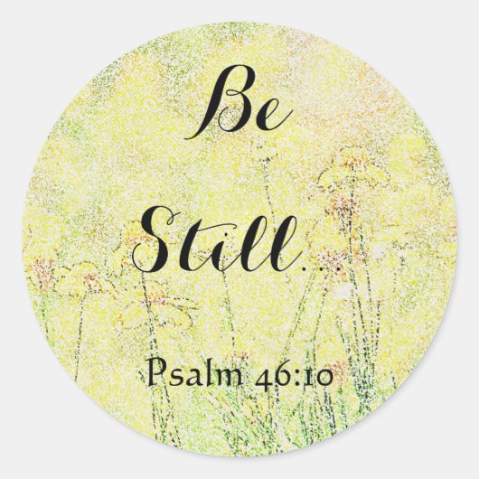 Bloemen kunst zijn nog steeds geloof Stickers (Voorkant)