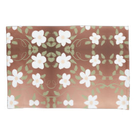 Bloemen Kussen Hoesjes in Honey Browns Kussensloop