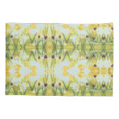 Bloemen kussen Hoesjes met baby blauw Kussensloop (Achterkant)