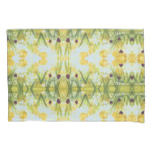 Bloemen kussen Hoesjes met baby blauw Kussensloop (Voorkant)