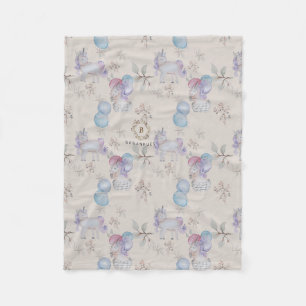 Bloemen Kwekerij print baby deken