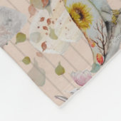 Bloemen Kwekerij print baby deken (Hoek)