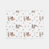 Bloemen Kwekerij print baby deken (Voorkant (Horizontaal))