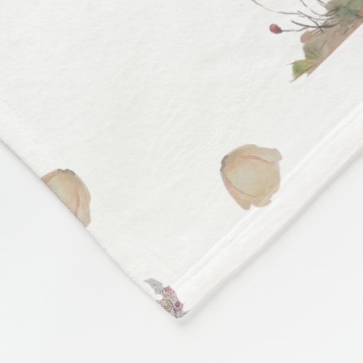 Bloemen Kwekerij print baby deken (Hoek)