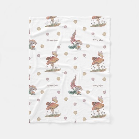 Bloemen Kwekerij print baby deken (Voorkant)