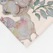 Bloemen Kwekerij print baby deken (Hoek)