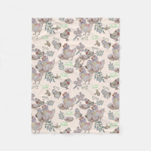 Bloemen Kwekerij print baby deken