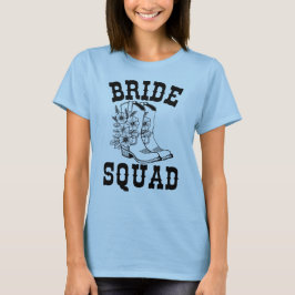 Bloemen Laarzen Bruidsmeisjes T-Shirt