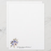 Bloemen, laat je dromen bloeien! Papierwaren Briefhoofd (Voorkant / Achterkant)