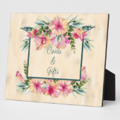 Bloemen Laat Uw Kaarten En Cadeaus Hier Fotoplaat (Zijkant)