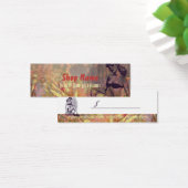  bloemen - Label koopwaar Mini Visitekaartjes (Bureau)