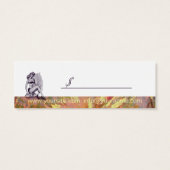  bloemen - Label koopwaar Mini Visitekaartjes (Achterkant)