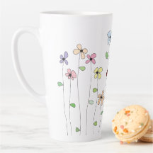 Bloemen & Ladybug Latte Mok
