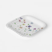 Bloemen & Ladybug papier Bord (Gebogen)