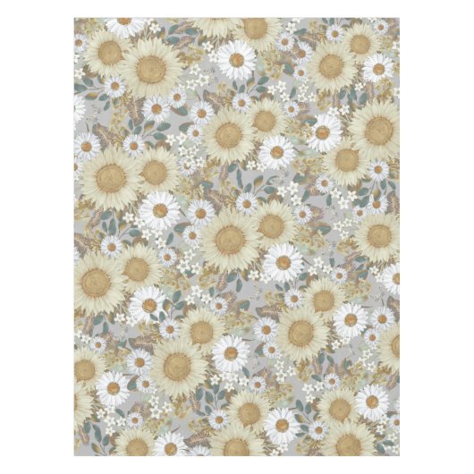 Bloemen land bloementuin tafelkleed (Voorkant)