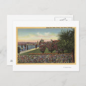 Bloemen langs East Ocean Avenue Briefkaart (Voorkant / Achterkant)