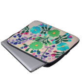 bloemen laptop sleeve (Voorkant onderkant)