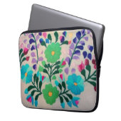 bloemen laptop sleeve (Voorkant Links)