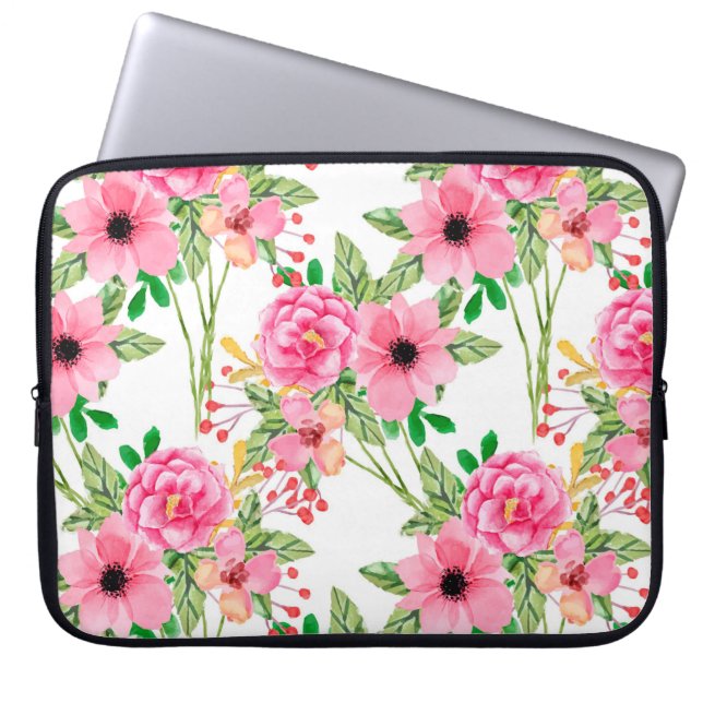 Bloemen Laptop Sleeve (Voorkant)