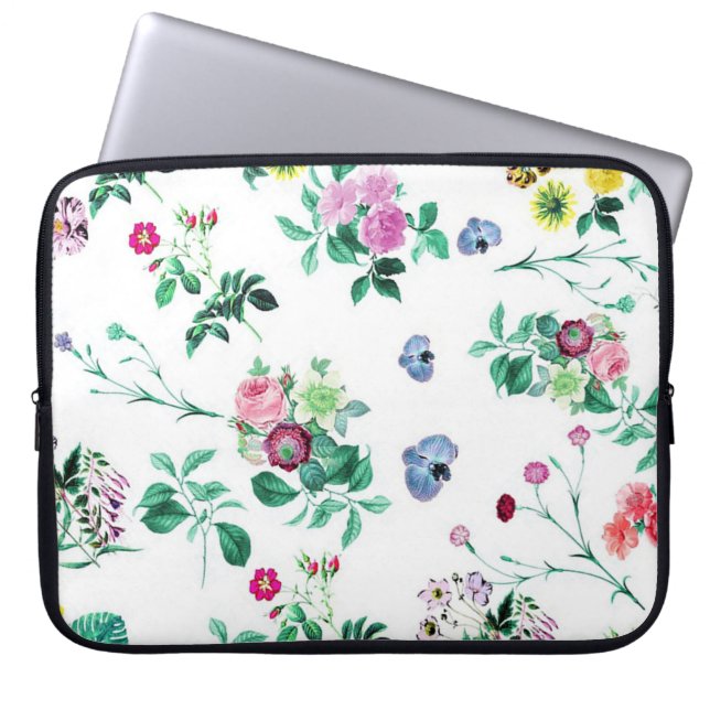 Bloemen Laptop Sleeve (Voorkant)