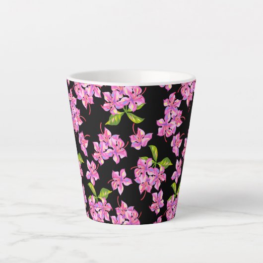 Bloemen Latte Mok (Voorkant)